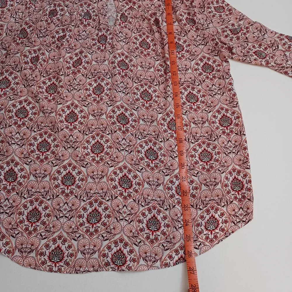 Women's Loft long sleeve paisley top with 1 sm flaw (see description) Size Large - Picture 8 of 9